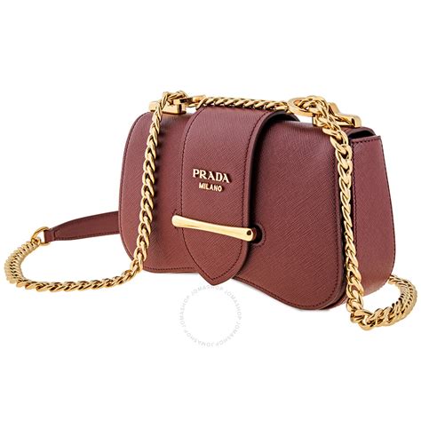 Prada Sidonie Saffiano Leather Bag in Cerise 1BD219UJGNZV 